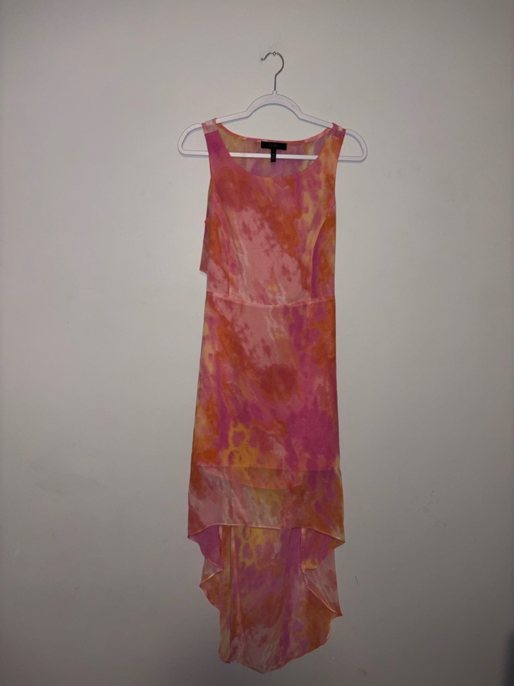 Jessica Simpson ~ Pink Tie-Dye High Low Open Back Dress